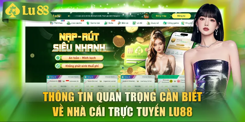 Một số thông tin quan trọng cần biết về nhà cái trực tuyến LU88